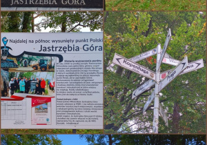 Przy obelisku Gwiazda Północy w Jastrzębiej Górze, wyznaczającym najdalej na północ wysunięty punkt Polski