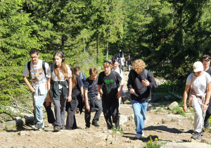 Wycieczka klasy 1g - wyprawa w Tatry- nad Czarny Staw Gąsienicowy