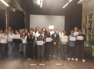 Uroczyste wręczenie certyfikatów DELF A2 w Alliance Française