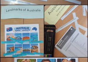 Australia była reprezentowana przez zadania dotyczące jej atrakcji turystycznych, ciekawostek oraz znanych postaci